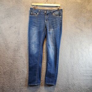 Cg Cg Jeans Women's 10 (Fits 32x31) Blue Stretch Studded Pocket Low Rise‎ Casual